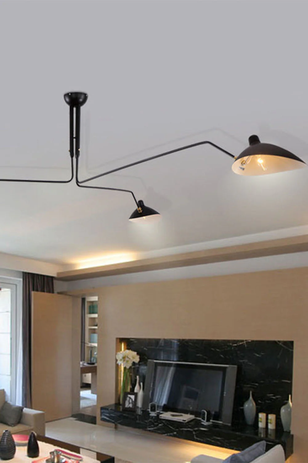 3 Arm Ceiling Light - Image 9