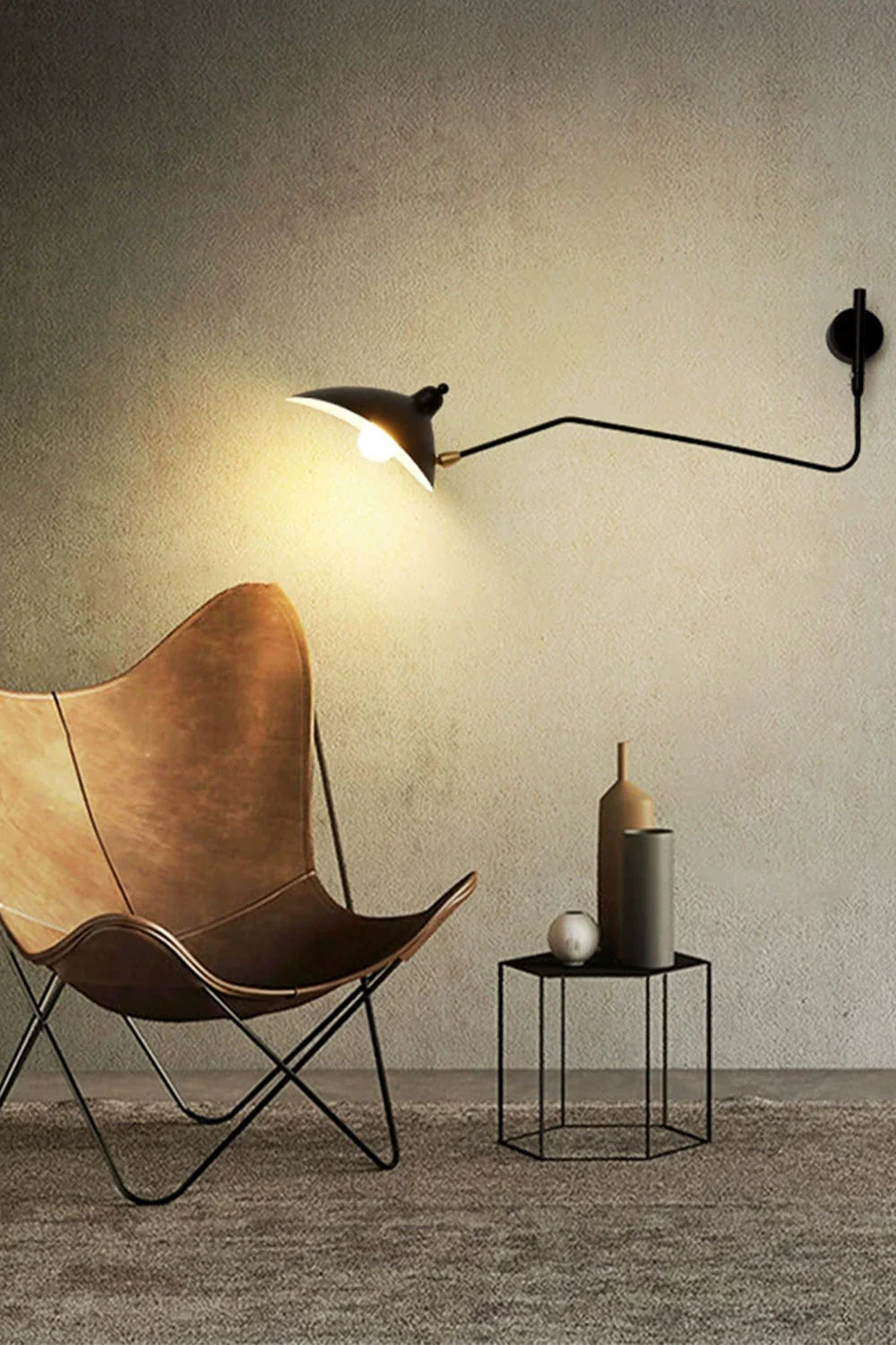 Adjustable Swing Arm Wall Lamp - Image 2