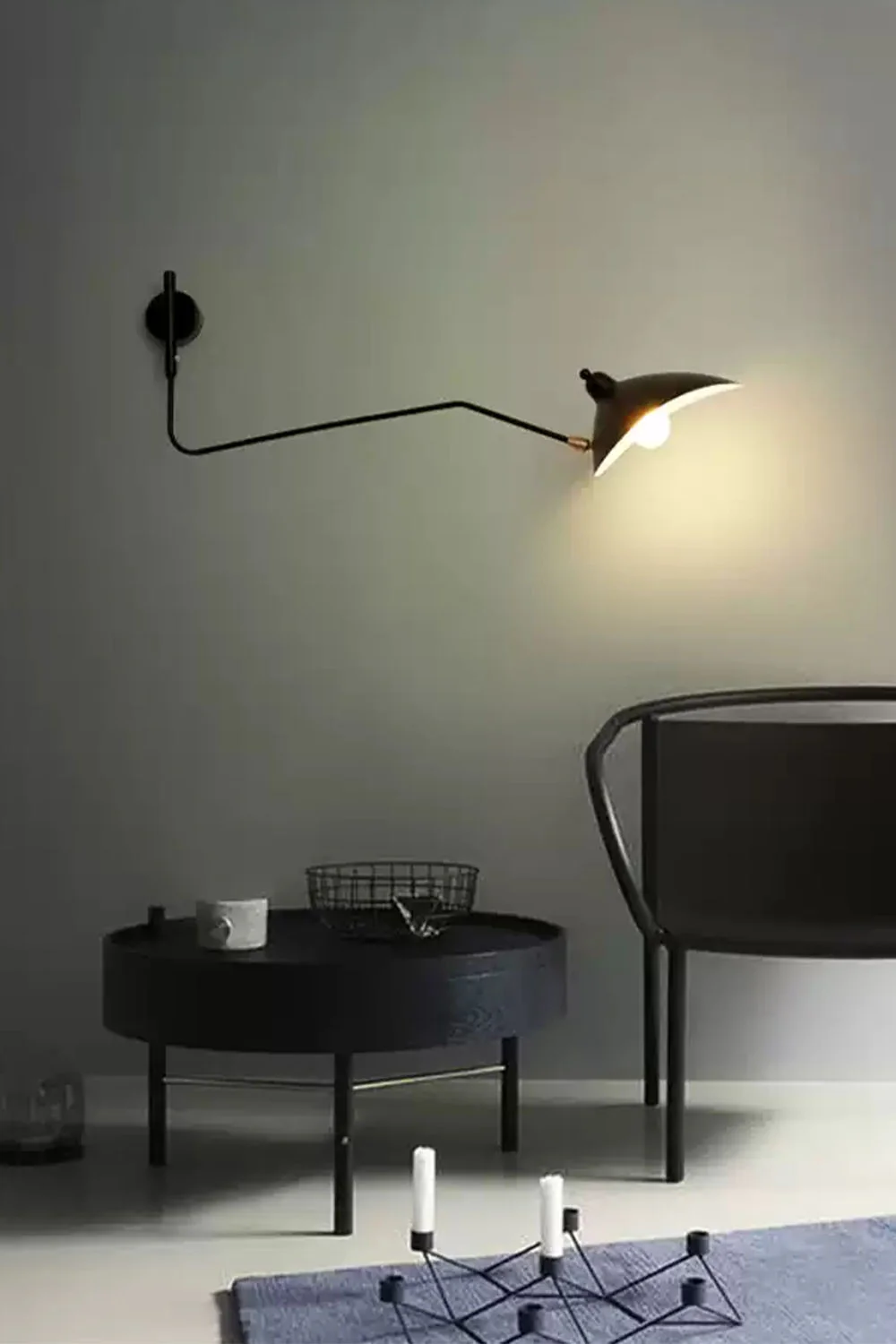 Adjustable Swing Arm Wall Lamp - Image 3