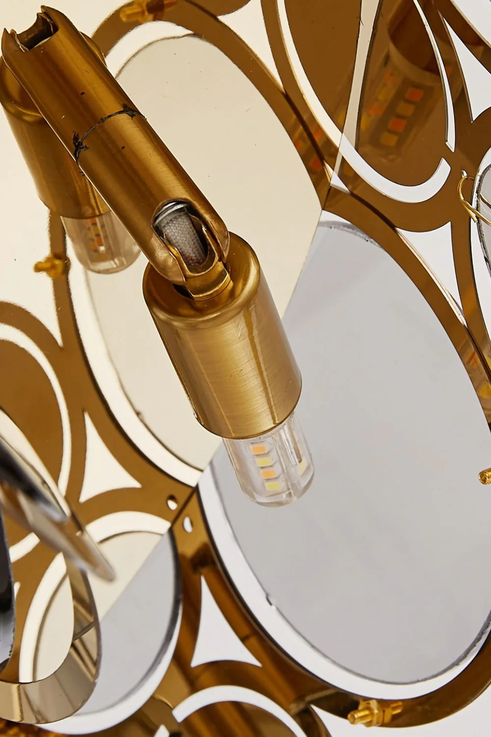 Adrianna Glass Round Art Deco Chandelier - Image 16