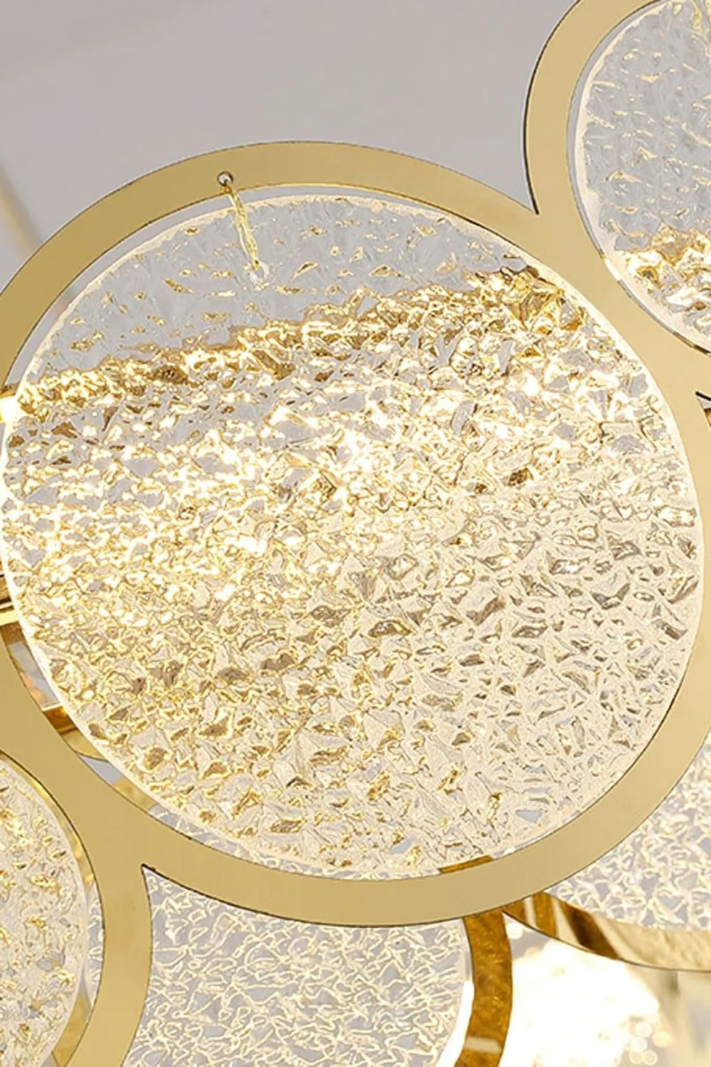Adrianna Glass Round Art Deco Chandelier - Image 19