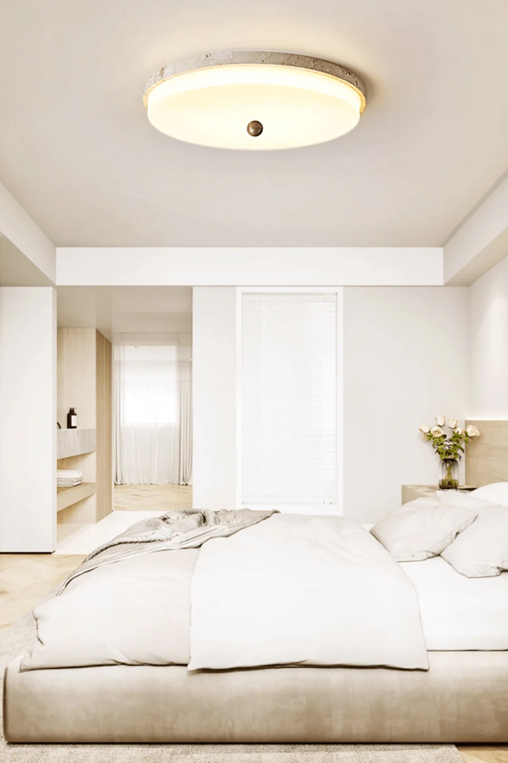 Aeon Travertine Globe Ceiling Light - Image 10