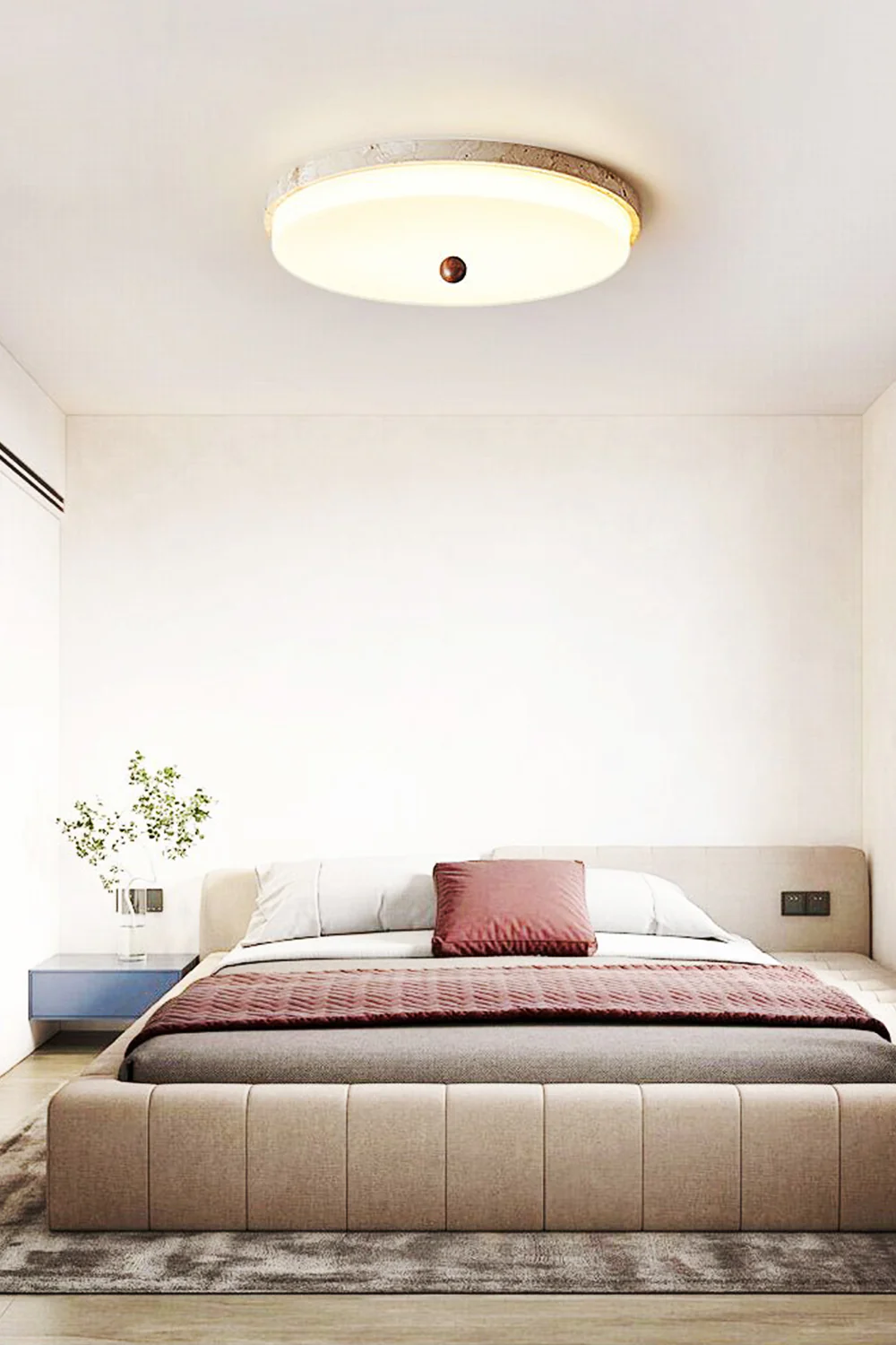 Aeon Travertine Globe Ceiling Light - Image 8