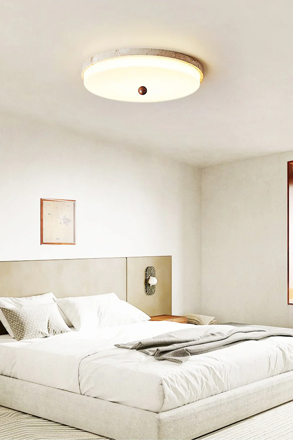 Aeon Travertine Globe Ceiling Light - Image 9