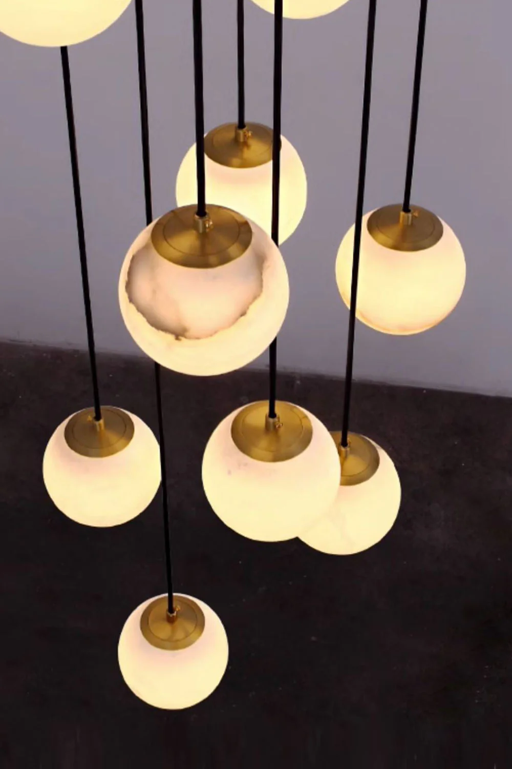 Alabaster Balls Cluster Chandelier - Image 18
