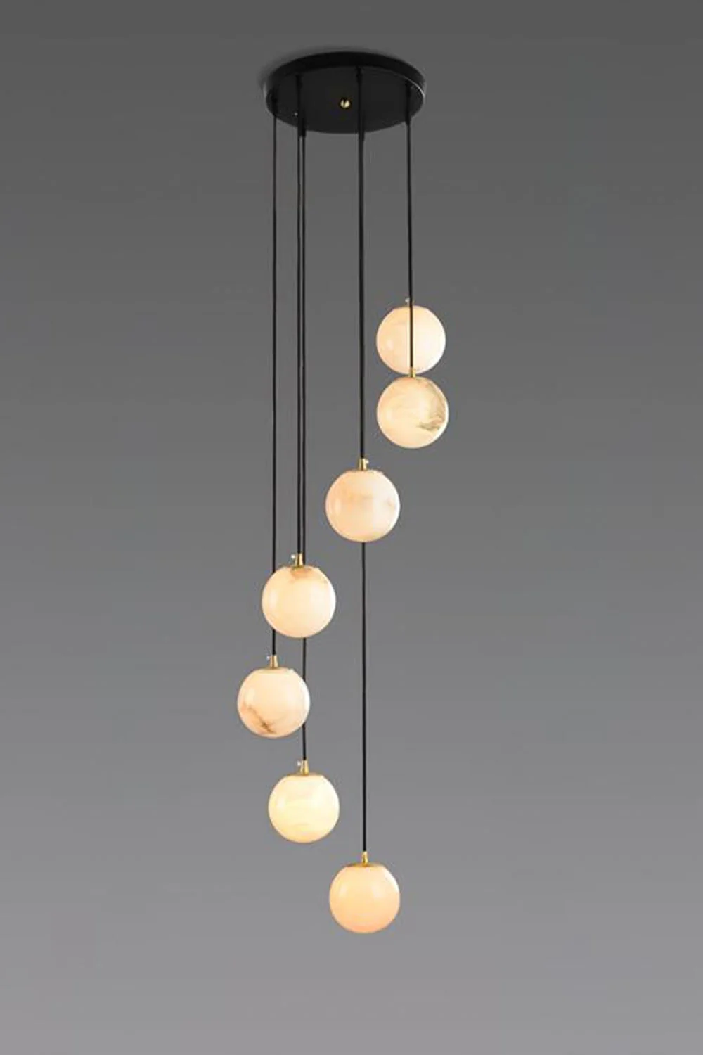 Alabaster Balls Cluster Chandelier - Image 25