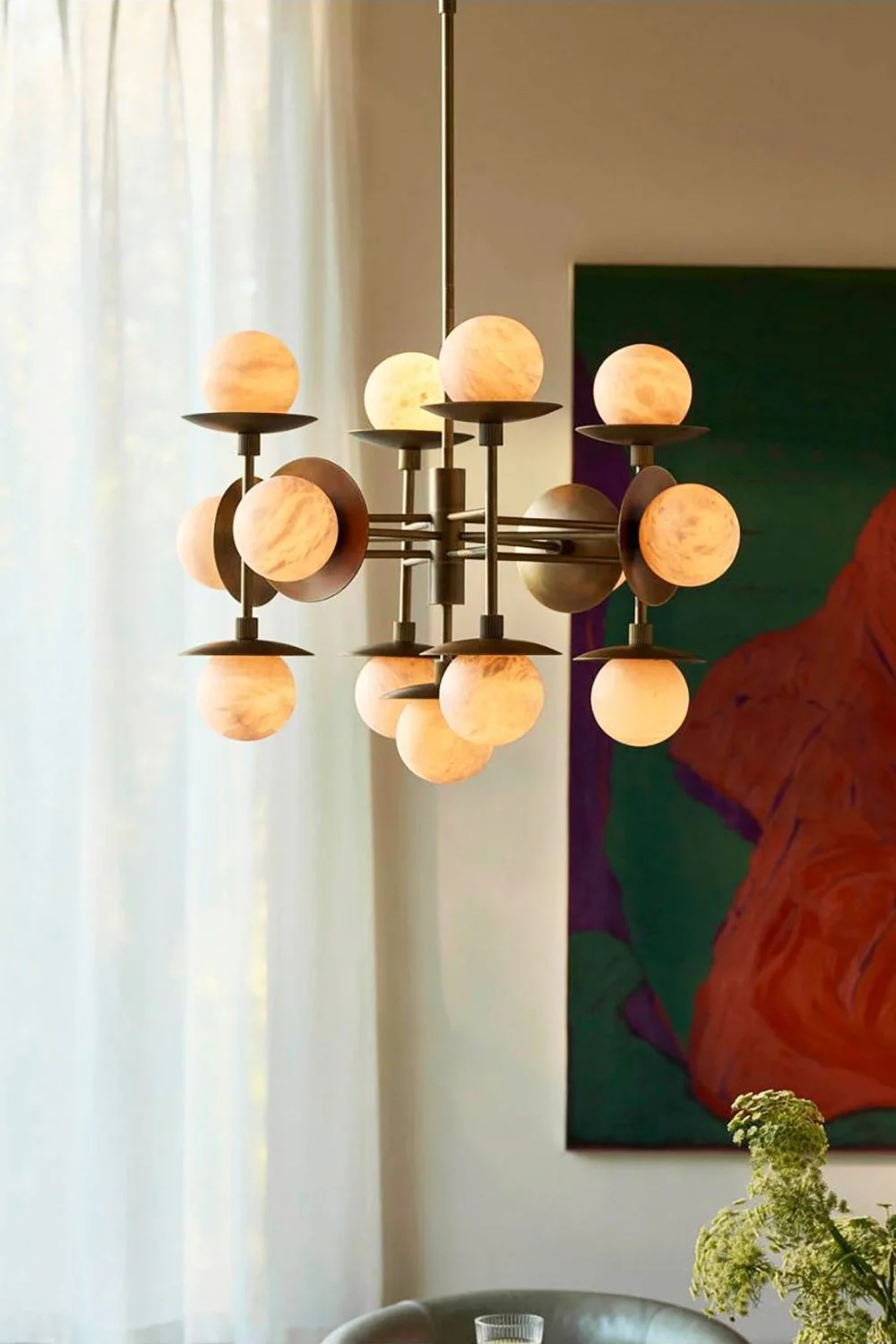 Alabaster Cara Round Chandelier - Image 2
