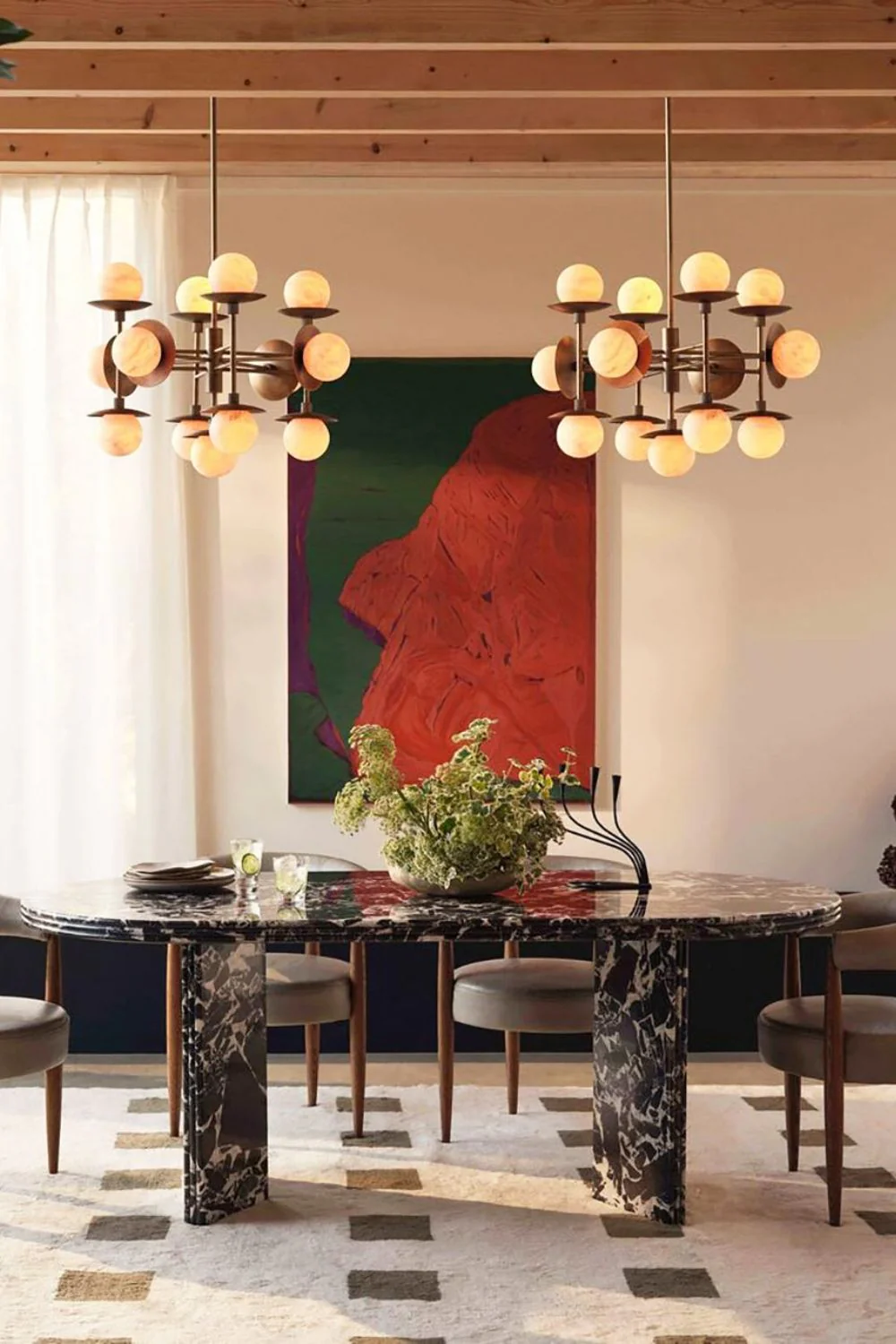 Alabaster Cara Round Chandelier - Image 3