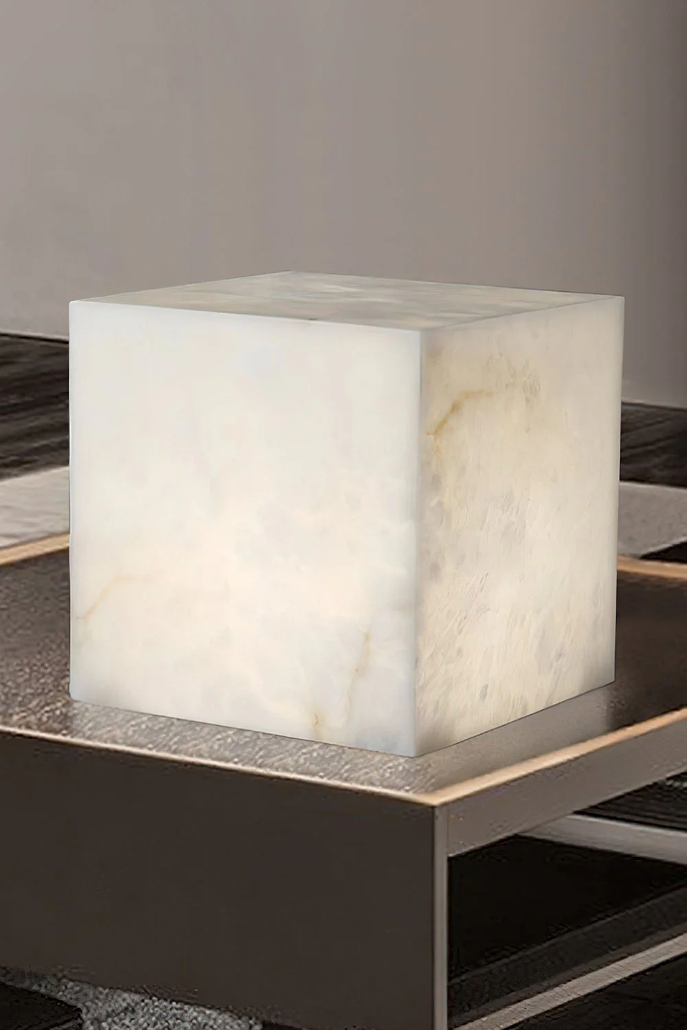 Alabaster Cubic Table Lamp - Image 13