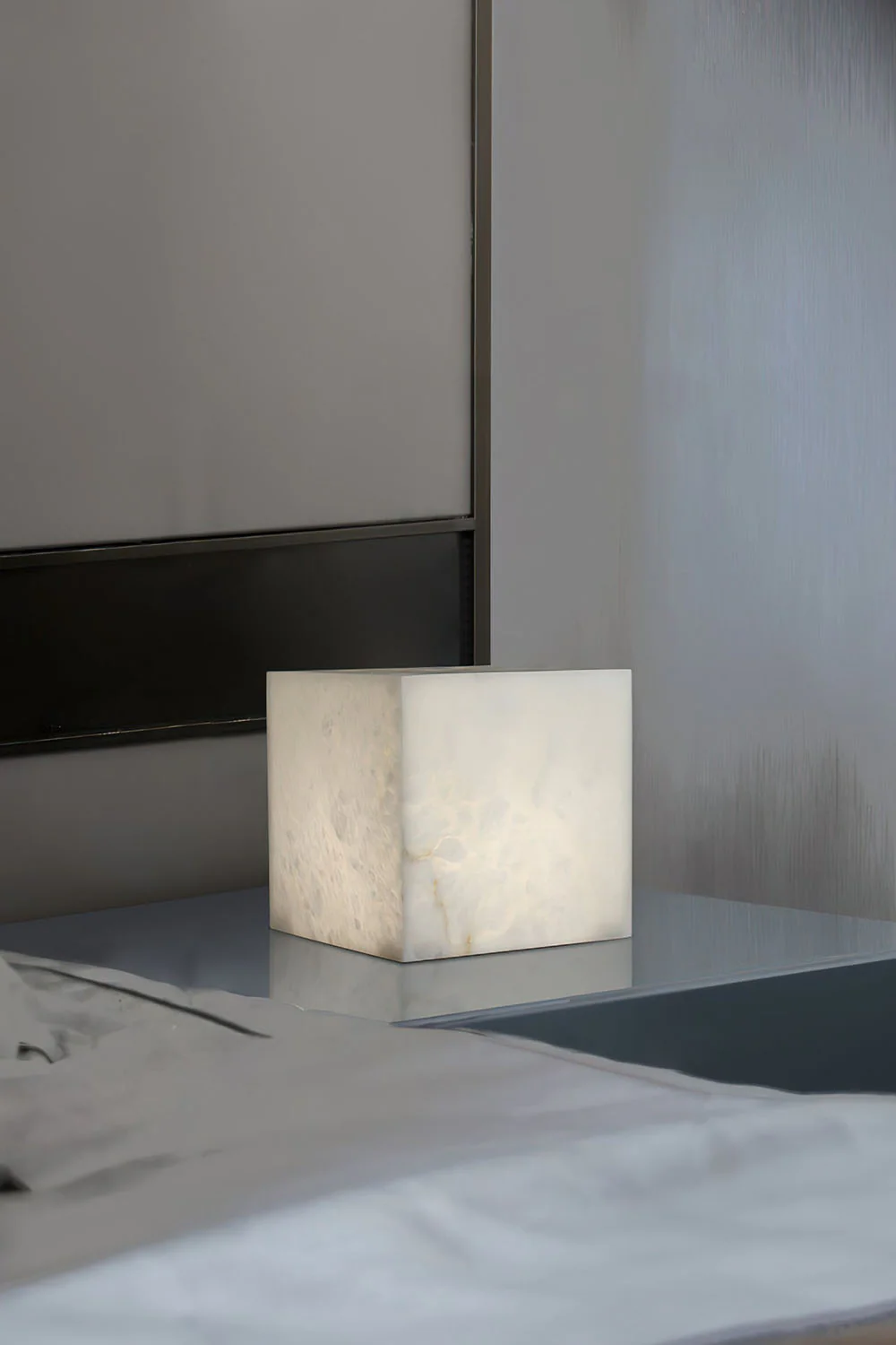 Alabaster Cubic Table Lamp - Image 9