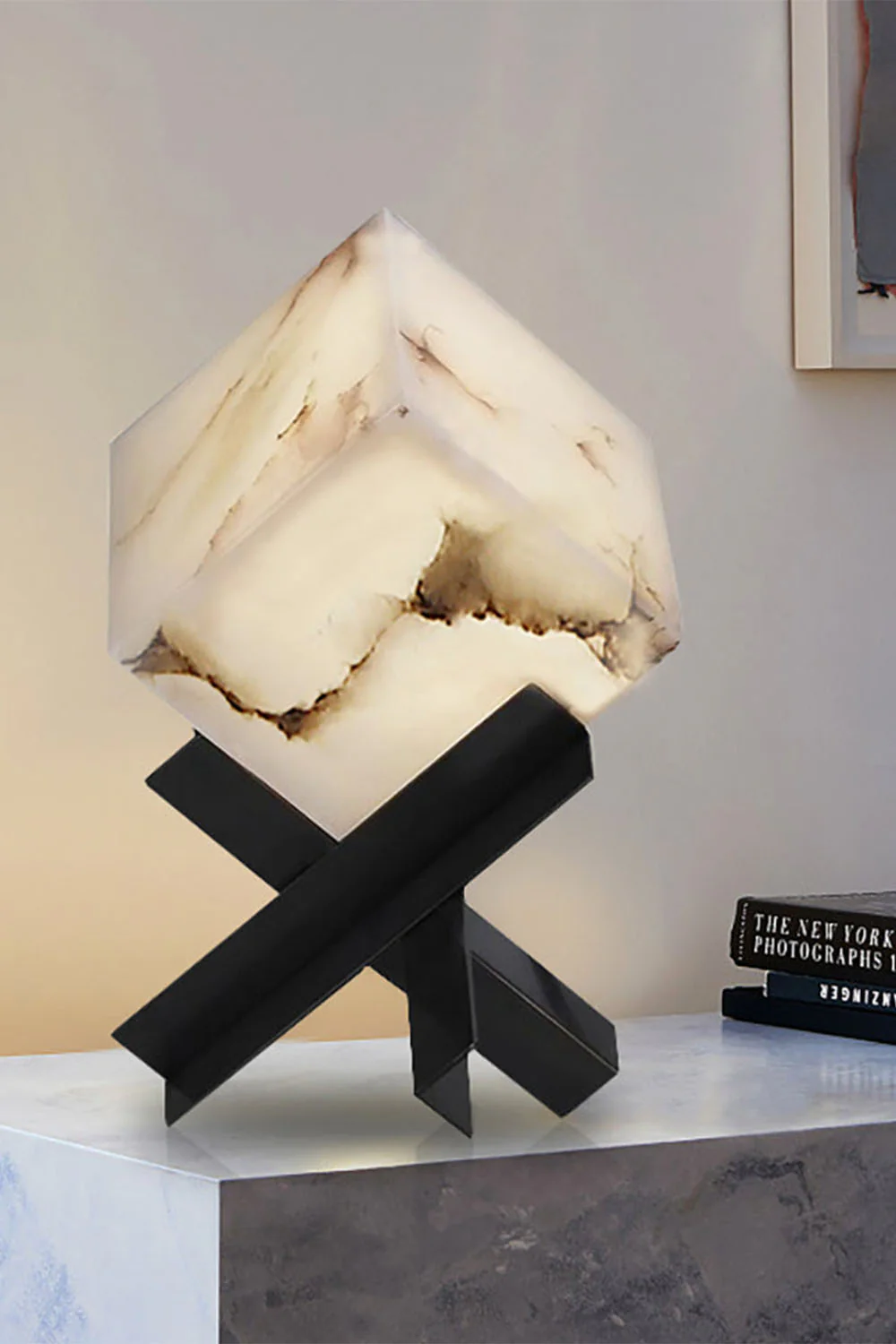 Alabaster Cubic Table Lamp - Image 17