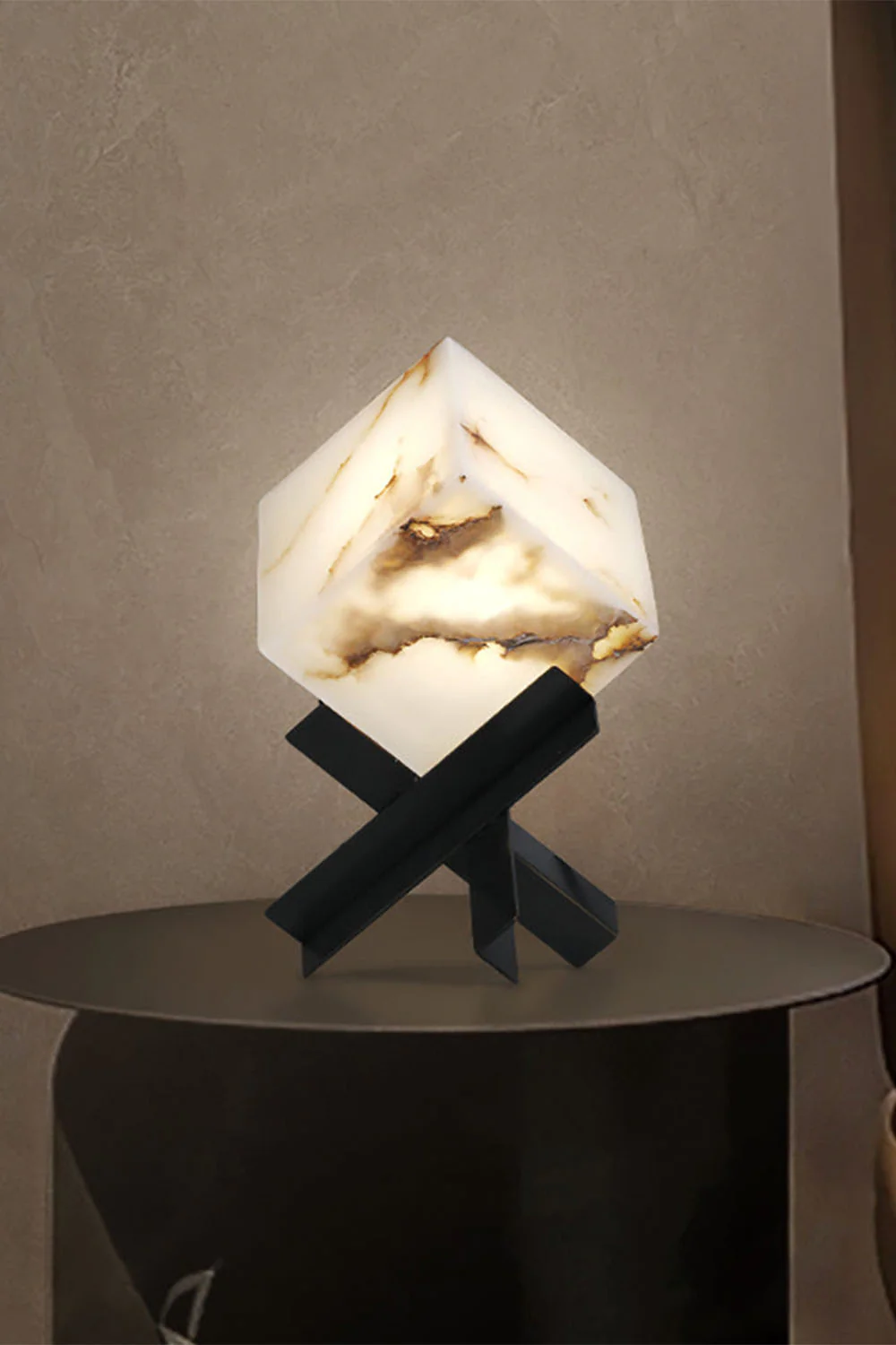 Alabaster Cubic Table Lamp - Image 18
