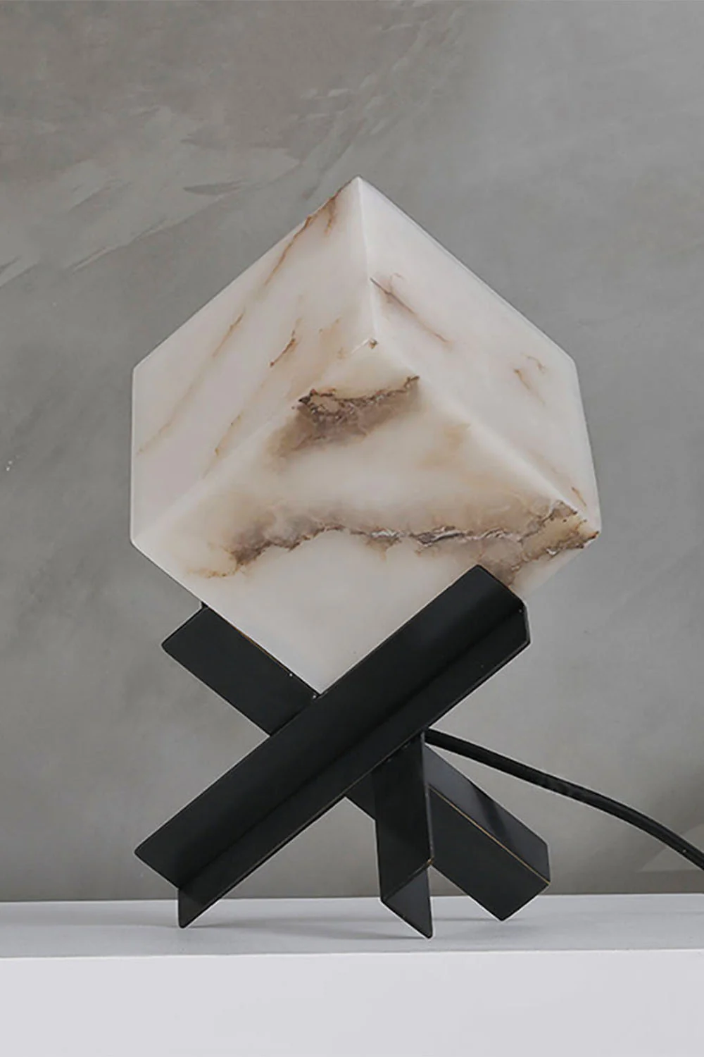 Alabaster Cubic Table Lamp - Image 21