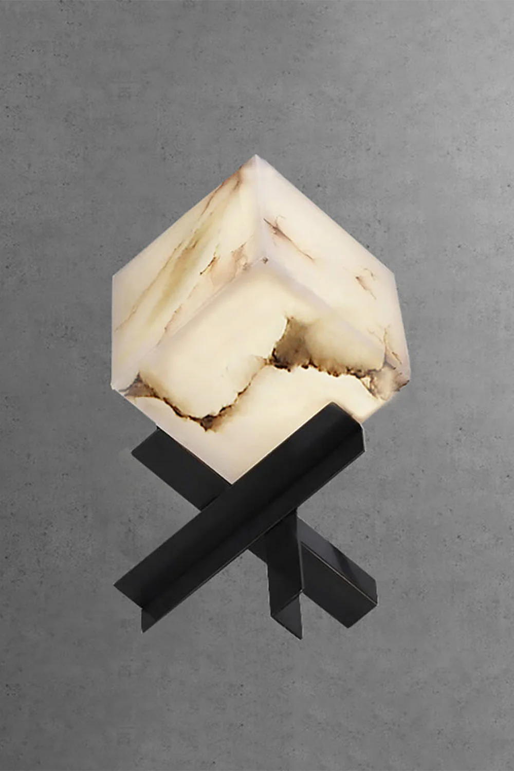 Alabaster Cubic Table Lamp - Image 4