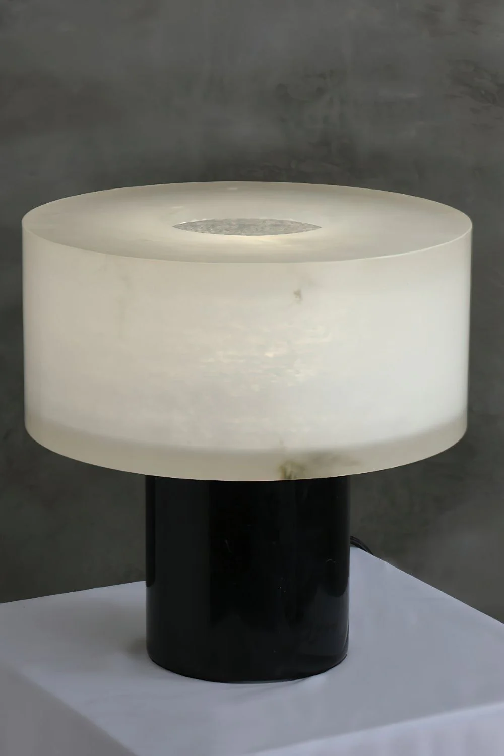 Alabaster Cylindrical Table Lamp - Image 13