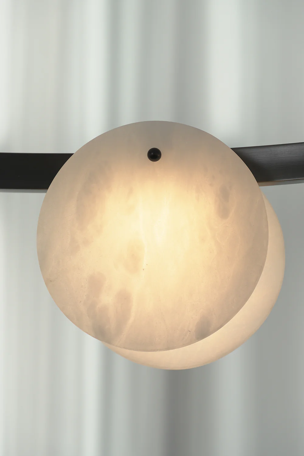 Alabaster Disc Ring Chandelier - Image 16