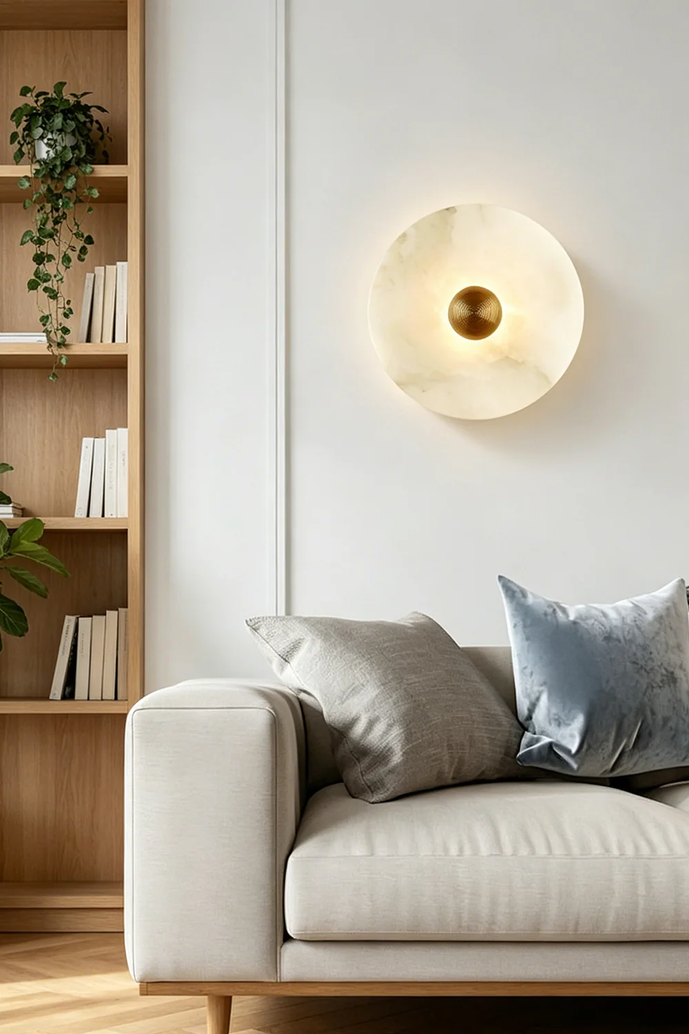 Alabaster Disc Wall Light - Image 2