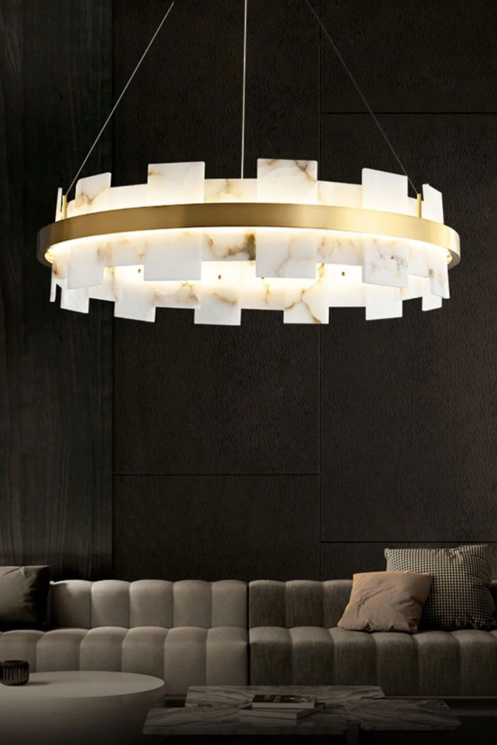 Alabaster Halo Chandelier - Image 4