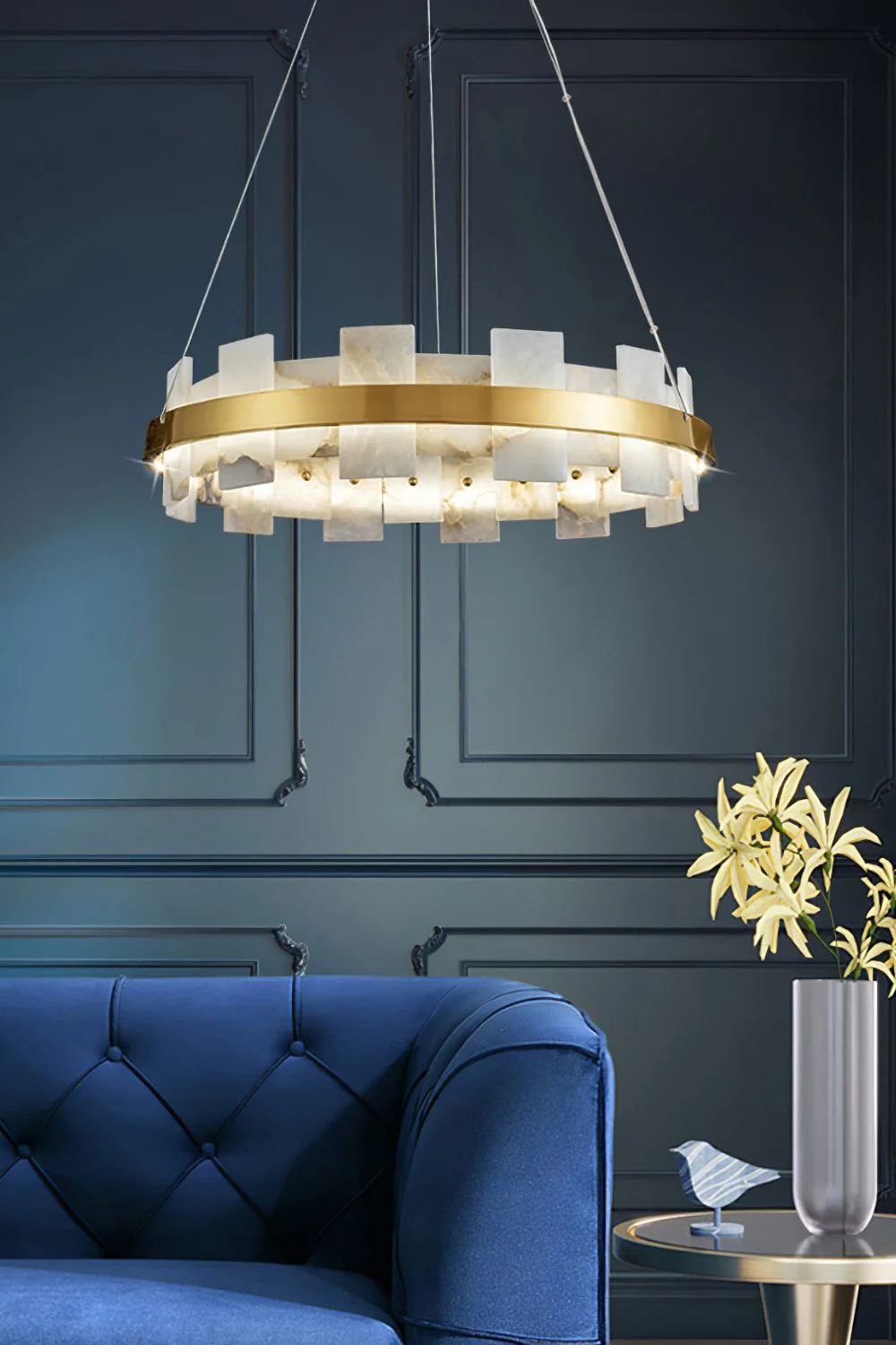 Alabaster Halo Chandelier - Image 7