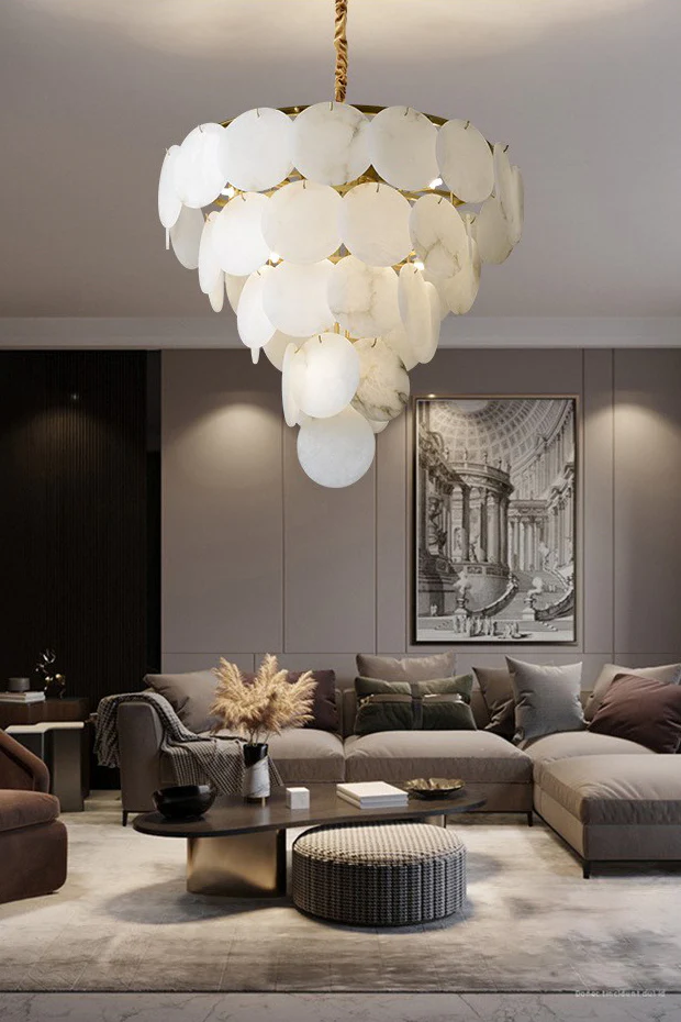 Alabaster Magnolia Chandelier - Image 19