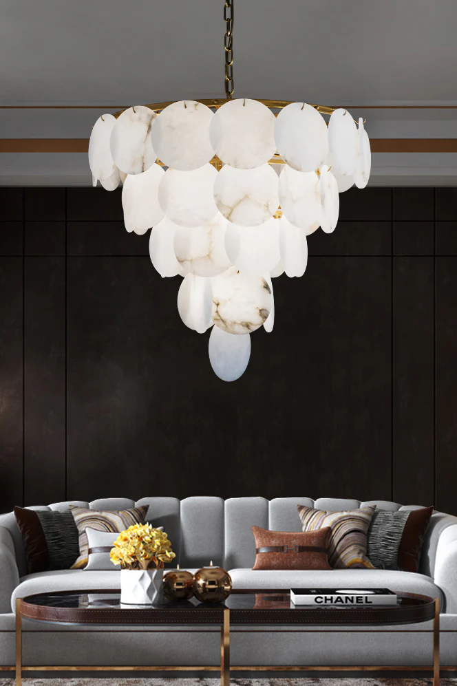 Alabaster Magnolia Chandelier - Image 20