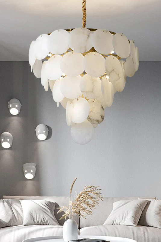 Alabaster Magnolia Chandelier - Image 9