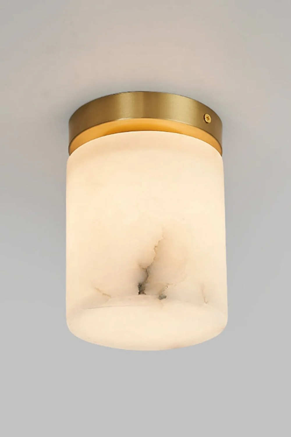 Alabaster Melange Brass Ceiling Light - Image 13