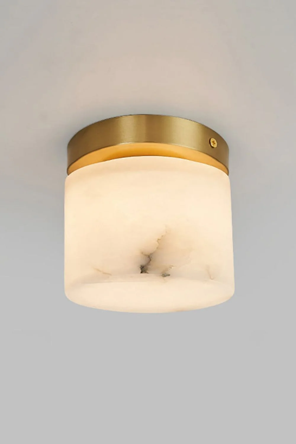 Alabaster Melange Brass Ceiling Light - Image 15