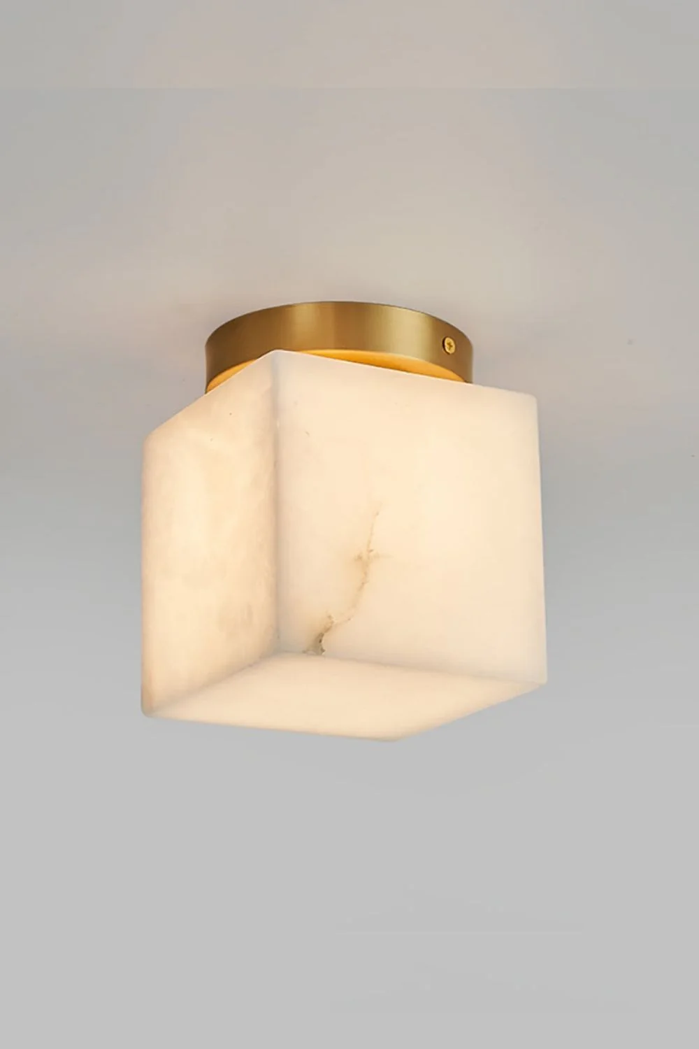 Alabaster Melange Brass Ceiling Light - Image 17