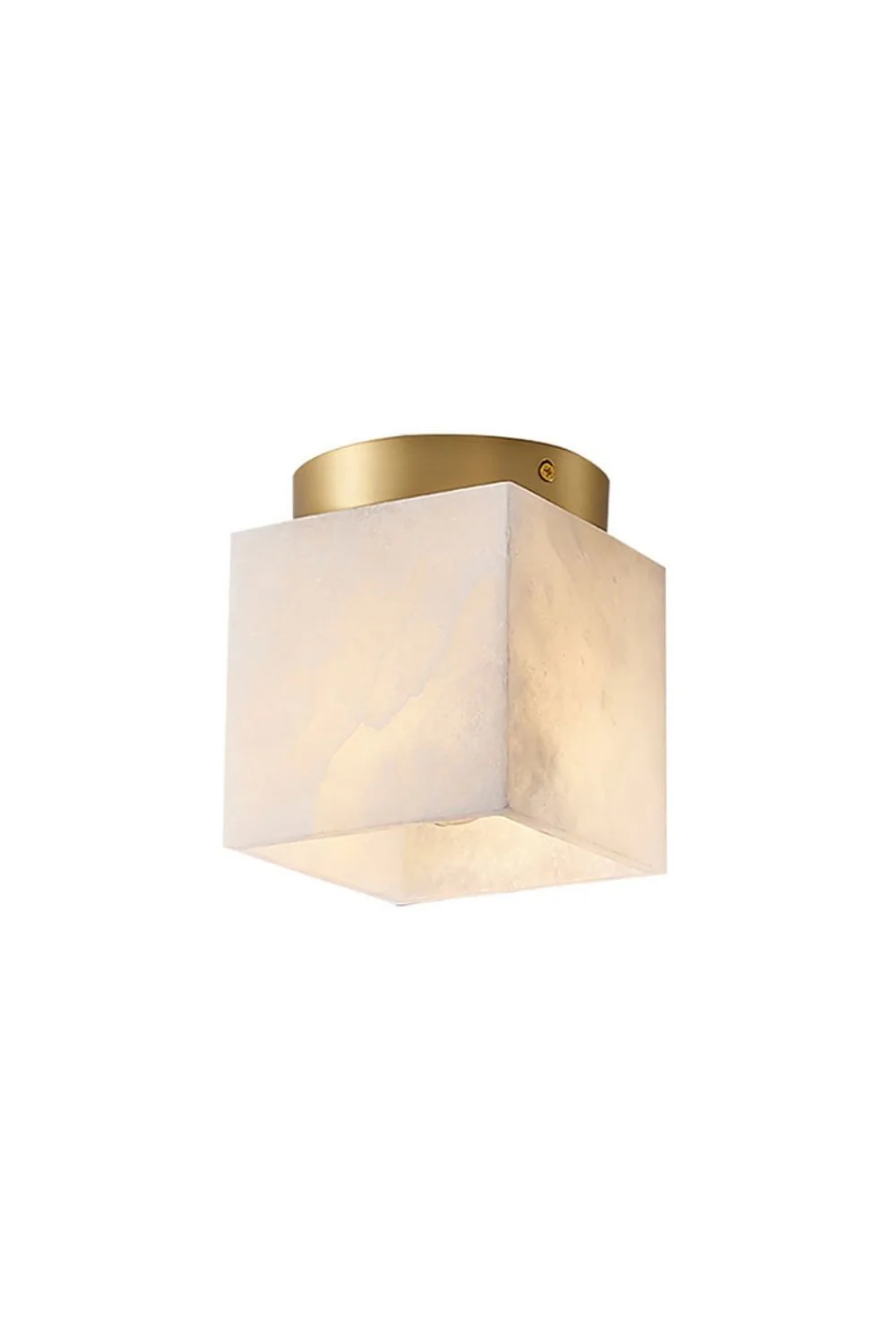 Alabaster Melange Brass Ceiling Light - Image 19