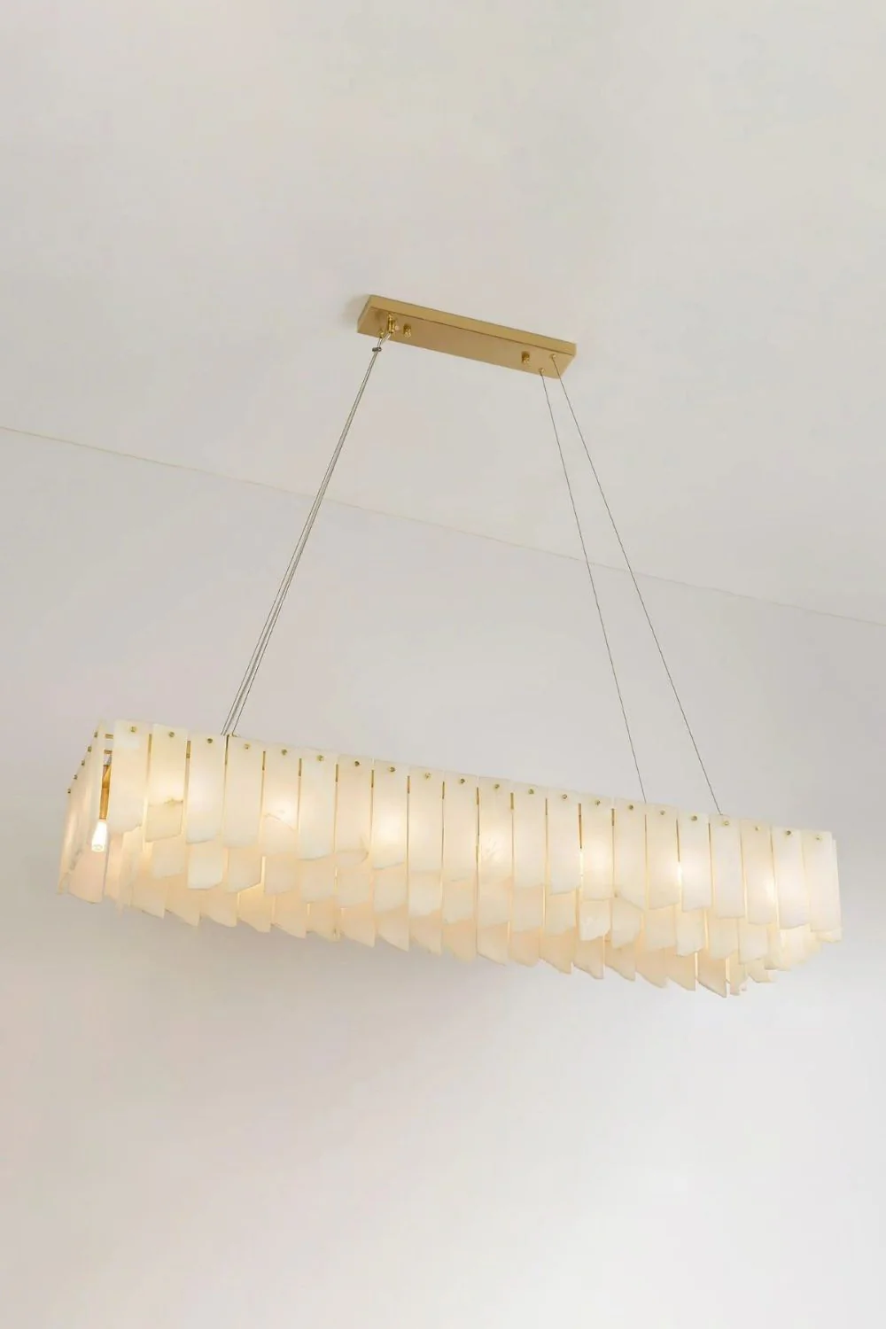 Alabaster Modern Cascade Tiered Chandelier - Image 11