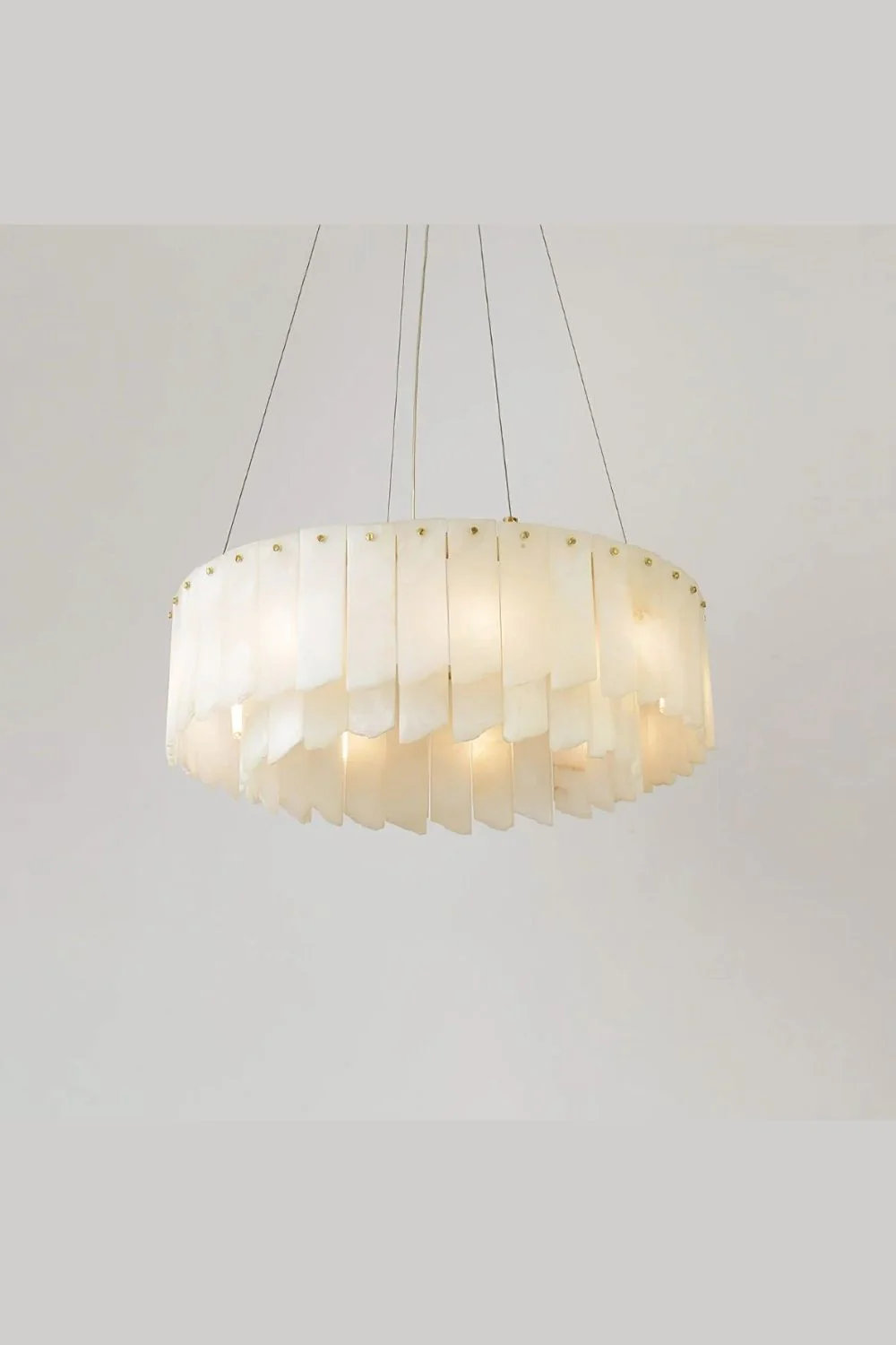 Alabaster Modern Cascade Tiered Chandelier - Image 7