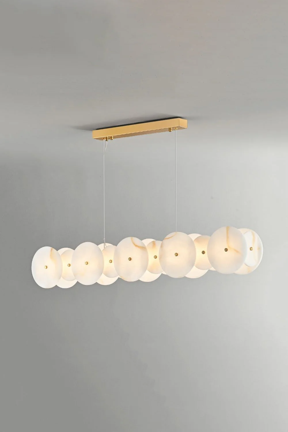 Alabaster Multiple Round Chandelier - Image 10