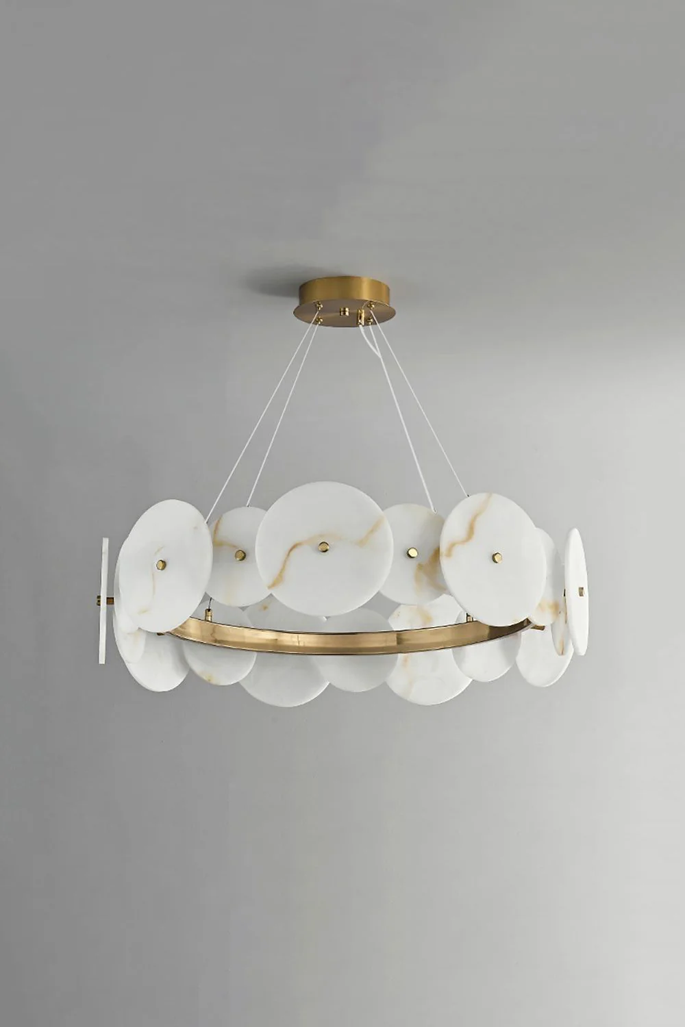 Alabaster Multiple Round Chandelier - Image 12