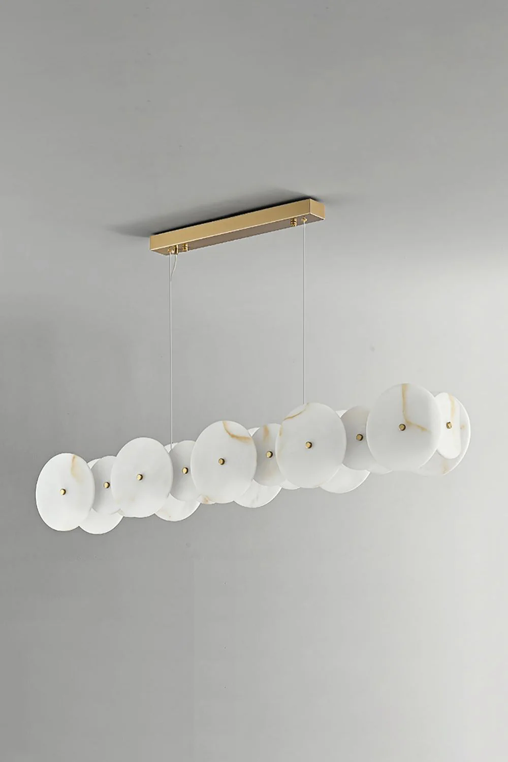 Alabaster Multiple Round Chandelier - Image 13