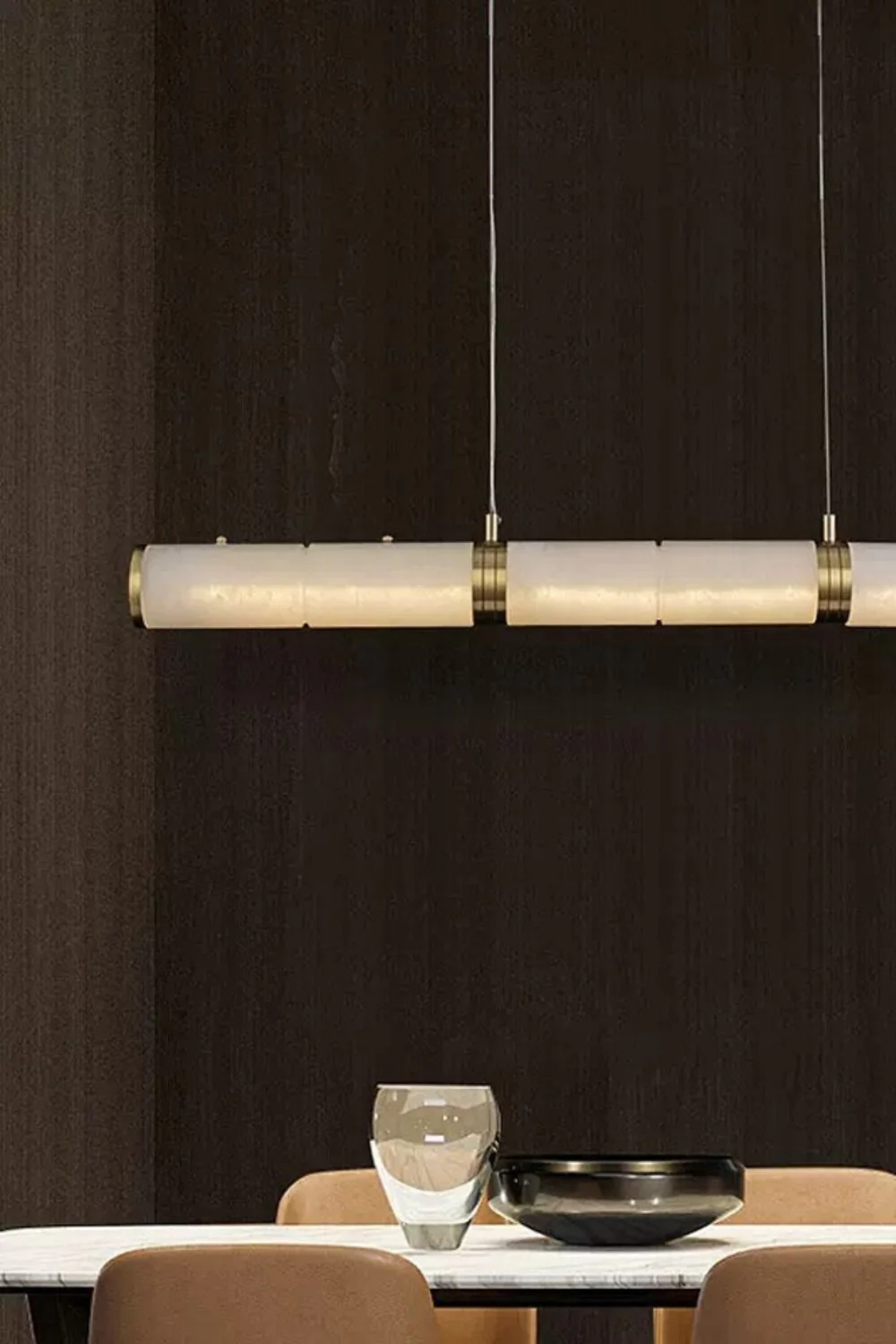 Alabaster Pillar Linear Chandelier - Image 6