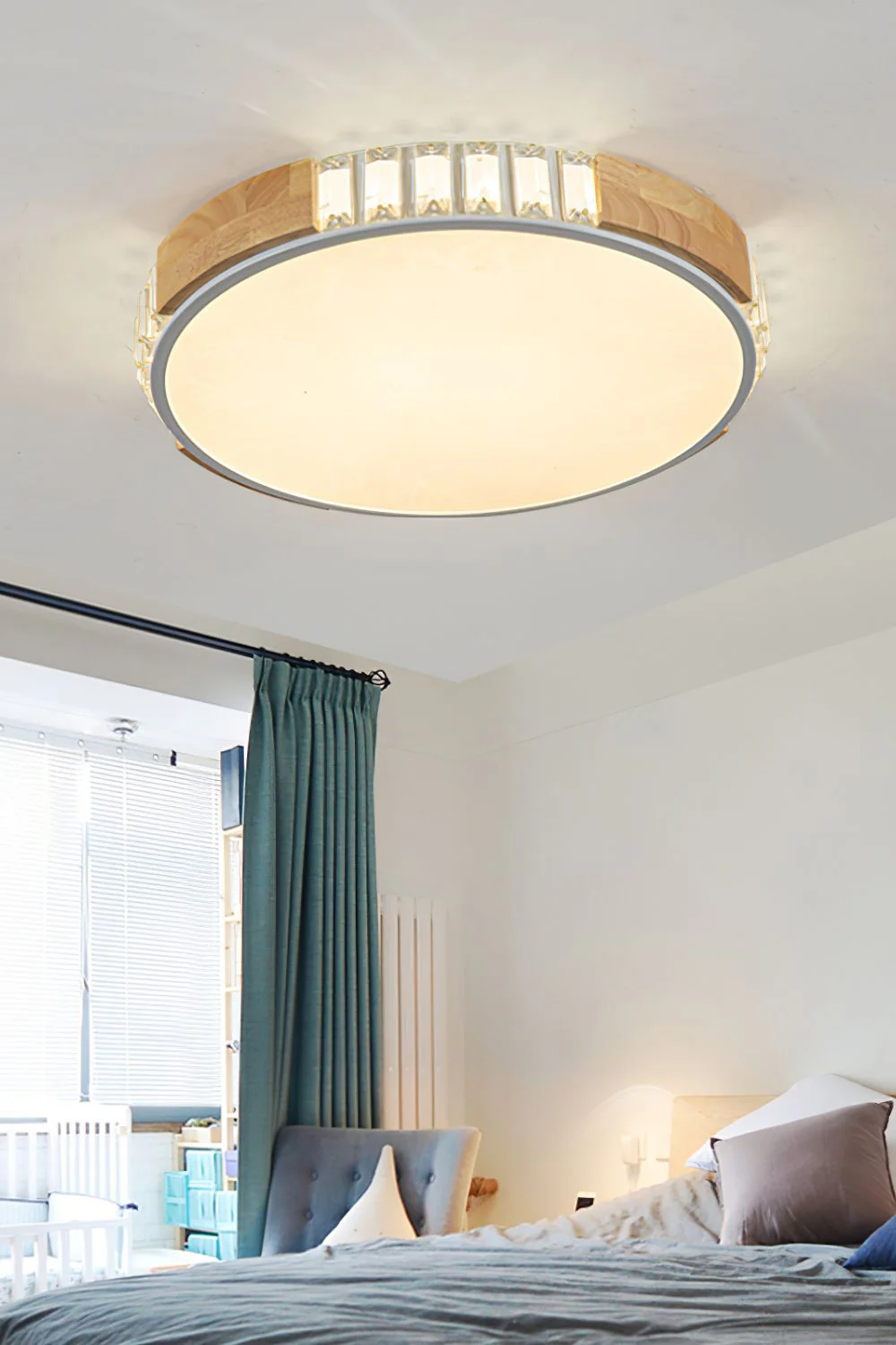 Wooden Alta Crystal Ceiling Light - Image 10