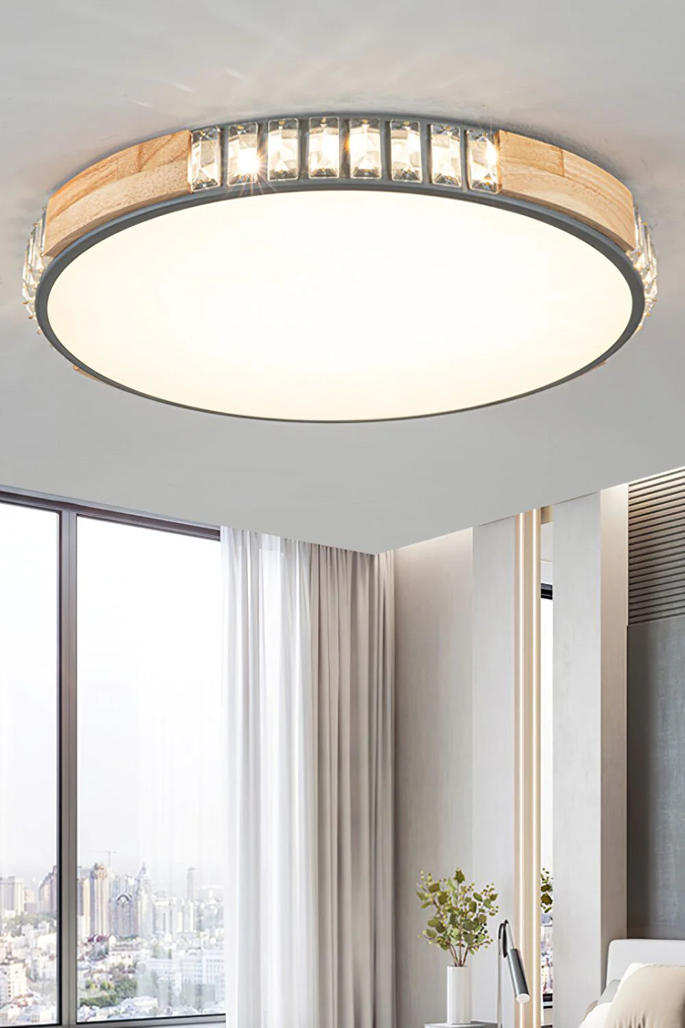 Wooden Alta Crystal Ceiling Light - Image 13