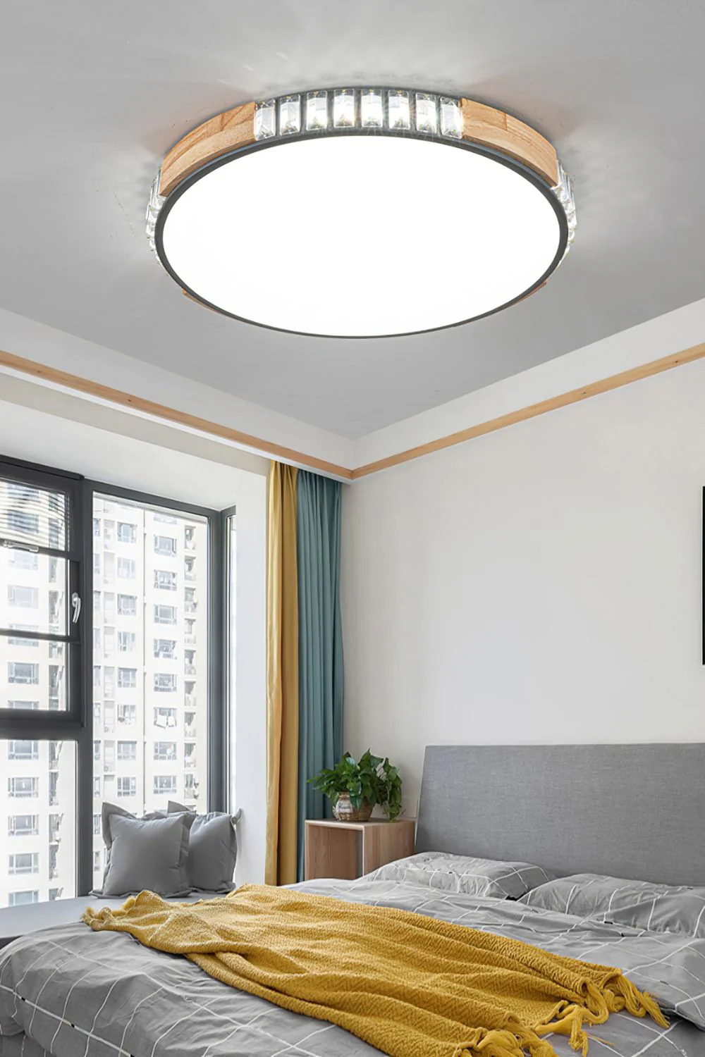 Wooden Alta Crystal Ceiling Light - Image 2