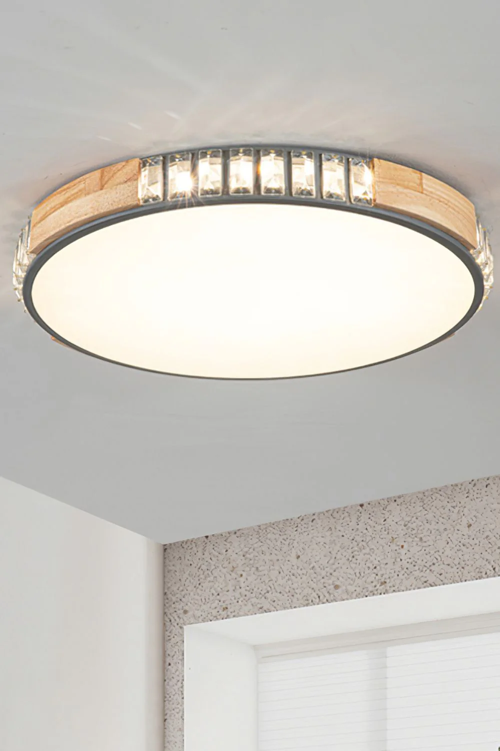 Wooden Alta Crystal Ceiling Light - Image 6