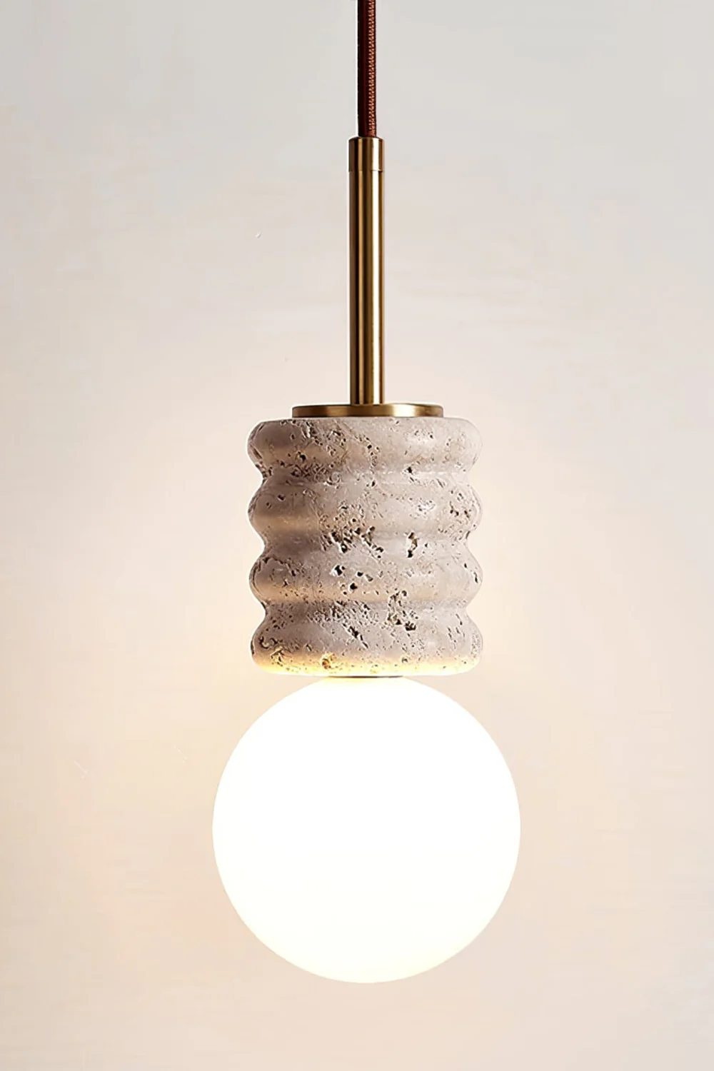 Alvia Travertine Pendant Lamp - Image 12