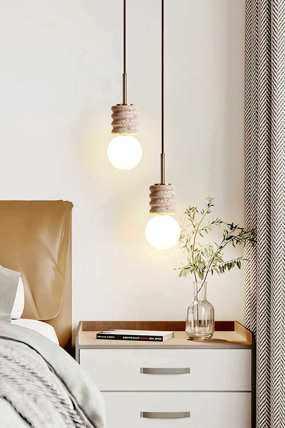 Alvia Travertine Pendant Lamp - Image 4