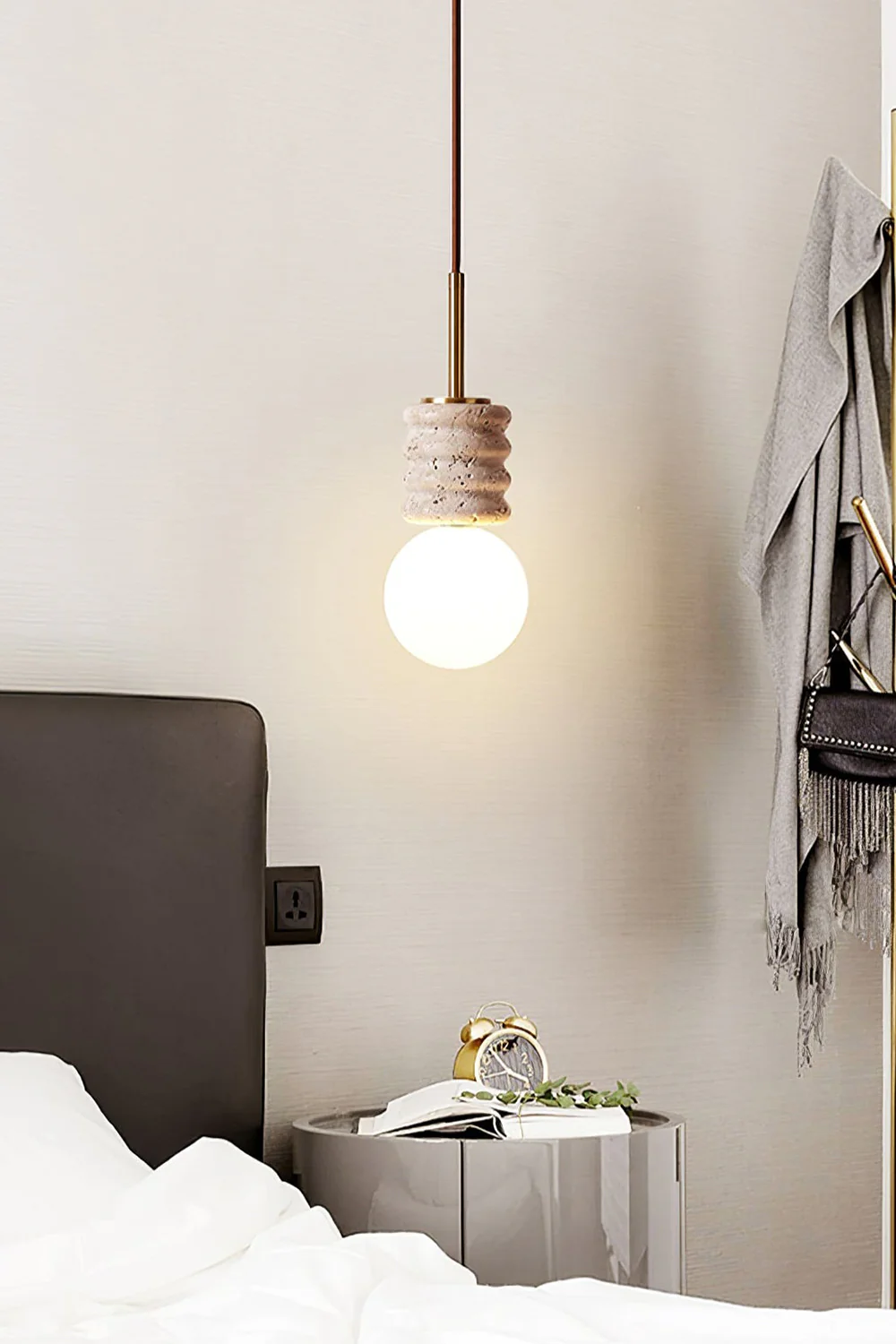 Alvia Travertine Pendant Lamp - Image 5