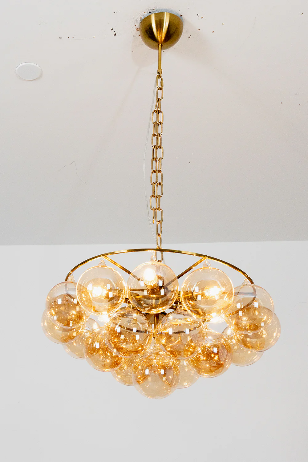 Amber Bubble Glass Chandelier - Image 10