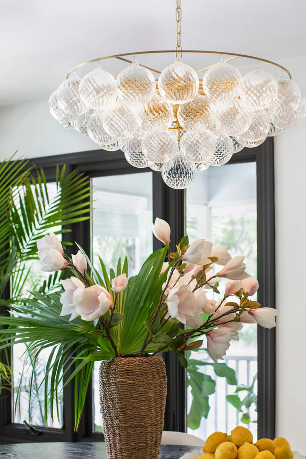 Amber Bubble Glass Chandelier - Image 11