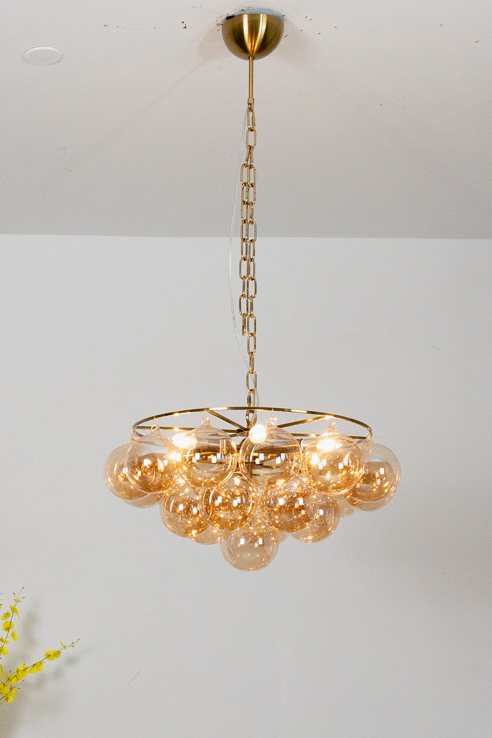 Amber Bubble Glass Chandelier - Image 15