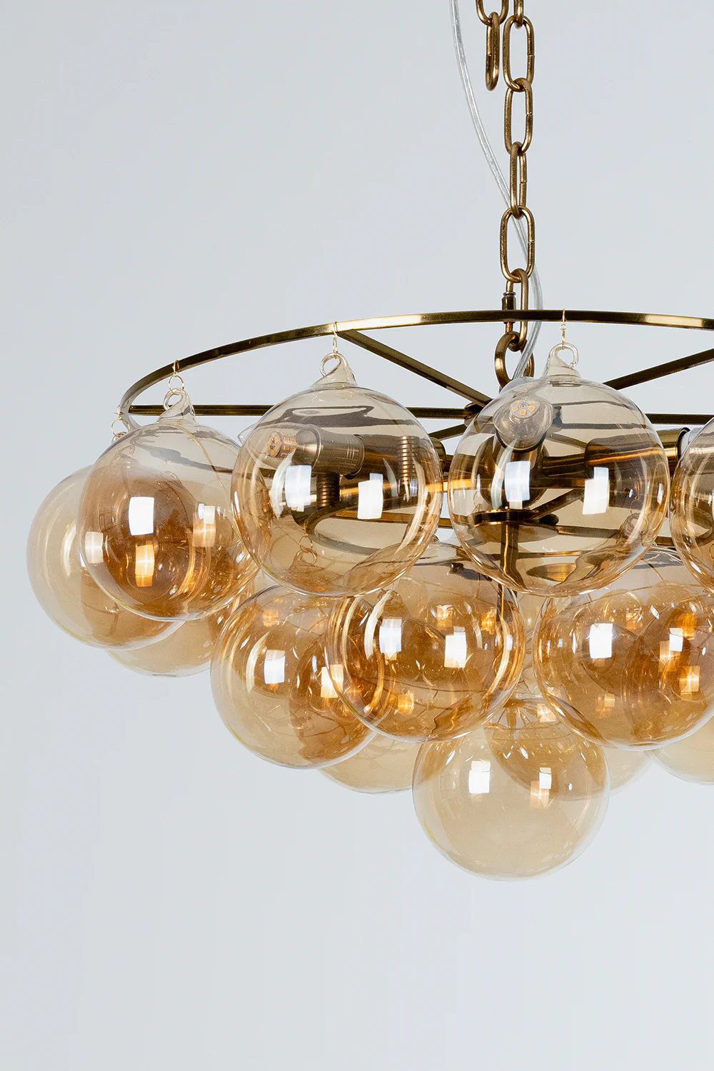 Amber Bubble Glass Chandelier - Image 19