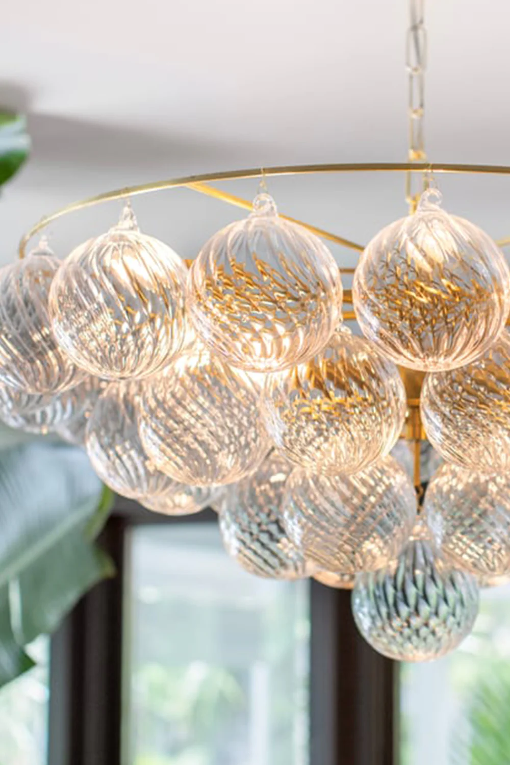 Amber Bubble Glass Chandelier - Image 23