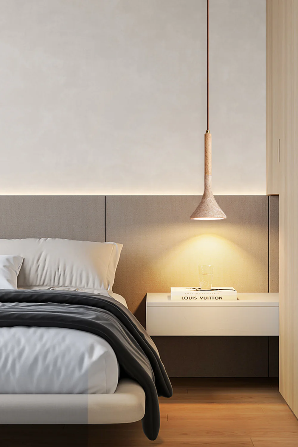 Aplomb Travertine Pendant Lamp - Image 4