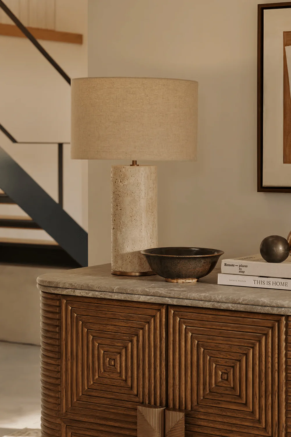Aria Stone Table Lamp - Image 2